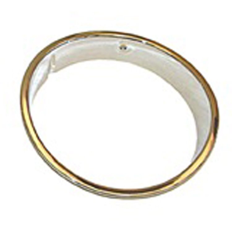 Chrome replacement headlight bezel from Omix-ADA, Fits left side on 97-06 Jeep Wrangler