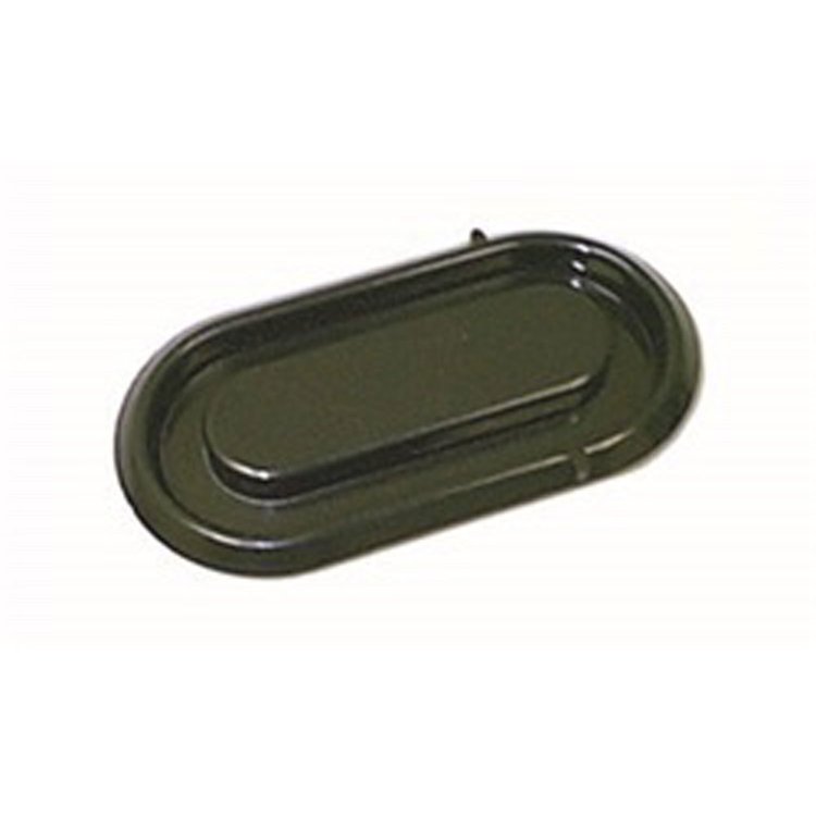 13318.02 Windshield Wiper Pivot Cover for 1968-1986 Jeep CJ Models [Black Steel]