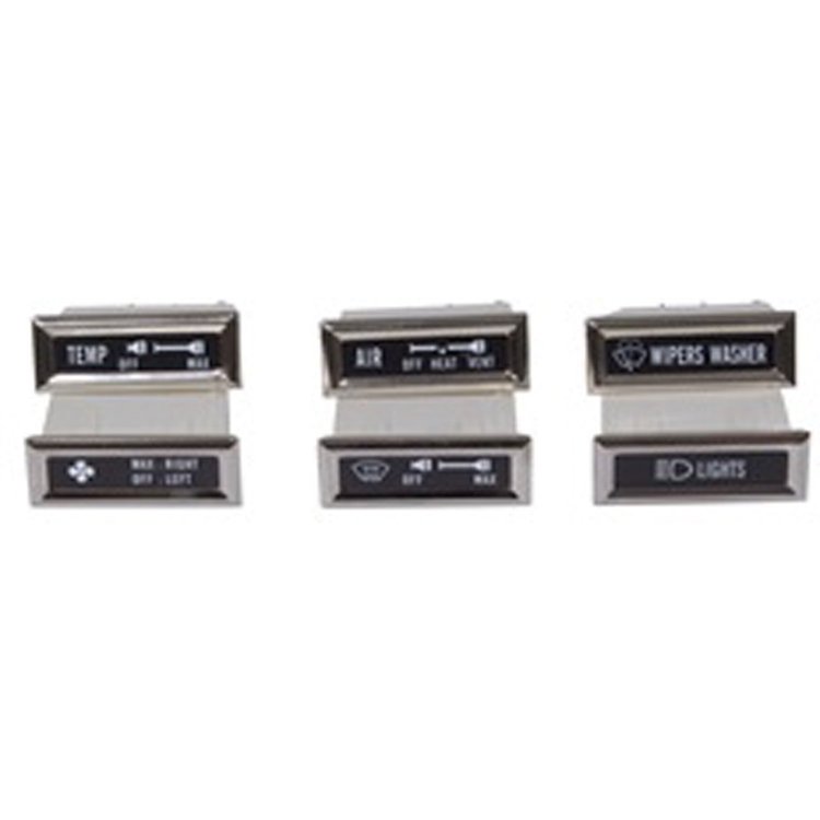 This 6 piece dash indicator light kit from Rugged Ridge fits 76-86 Jeep CJ7 and 81-86 CJ8.
