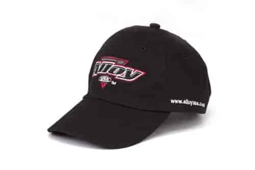 This black fitted hat from Omix-ADA has the Alloy USA logo.