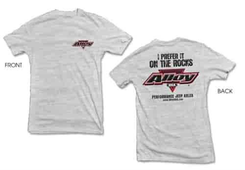 Gray One The Rock Tee Small By Alloy USA
