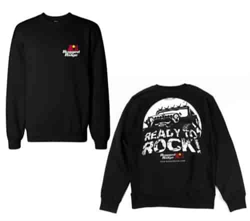 Sweatshirt Medium Black Ready To Rock