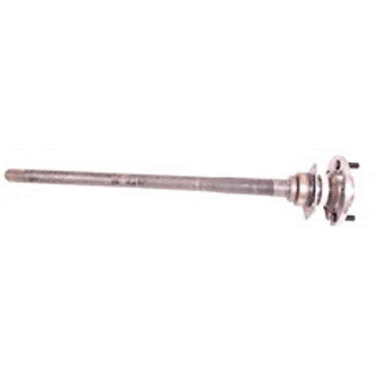 This rear axle shaft for Dana 44 from Omix-ADA fits the right side of 03-06 Jeep Wrangler TJ with ABS and drum brakes.