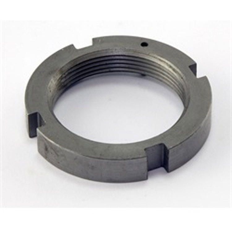 This front spindle inner nut from Omix-ADA fits74-91 Jeep SJ models with Dana 44 front axle.