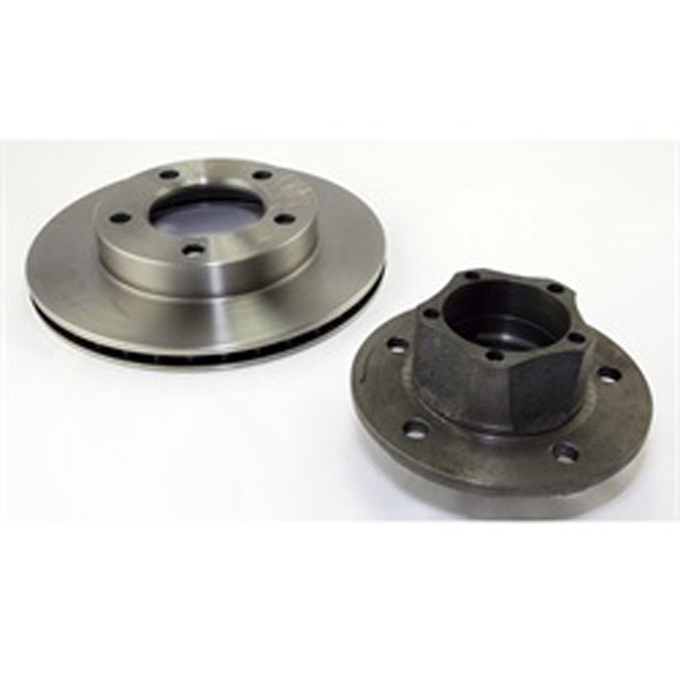 Disc Brake Rotor and Hub Kit Front Unassembled For 2-Bolt Calipers with 5 Bolt Hub 81-86 Jeep CJ5 CJ7 and CJ8 Scrambler