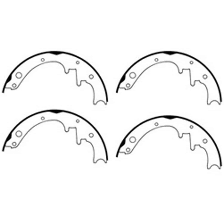 Brake Shoes Rear 10 inch 2 inch Bendix Brand 78-83 CJ5 78-86 CJ7 81-86 CJ8 10 inch 1-3/4 inch with D