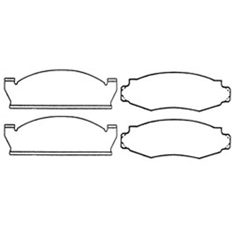 Disc Brake Pads Front For 2-Bolt Calipers Ceramic Riveted Genuine Bendix Brand 78-81 Jeep CJ5 CJ7 and CJ8 Scrambler