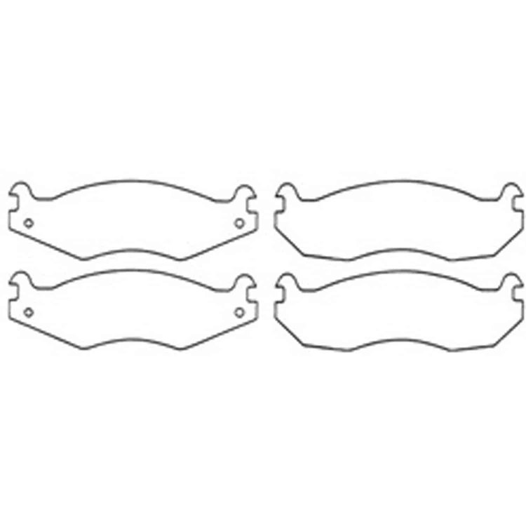 Disc Brake Pads Front Semi-Metallic Riveted Genuine Bendix Brand