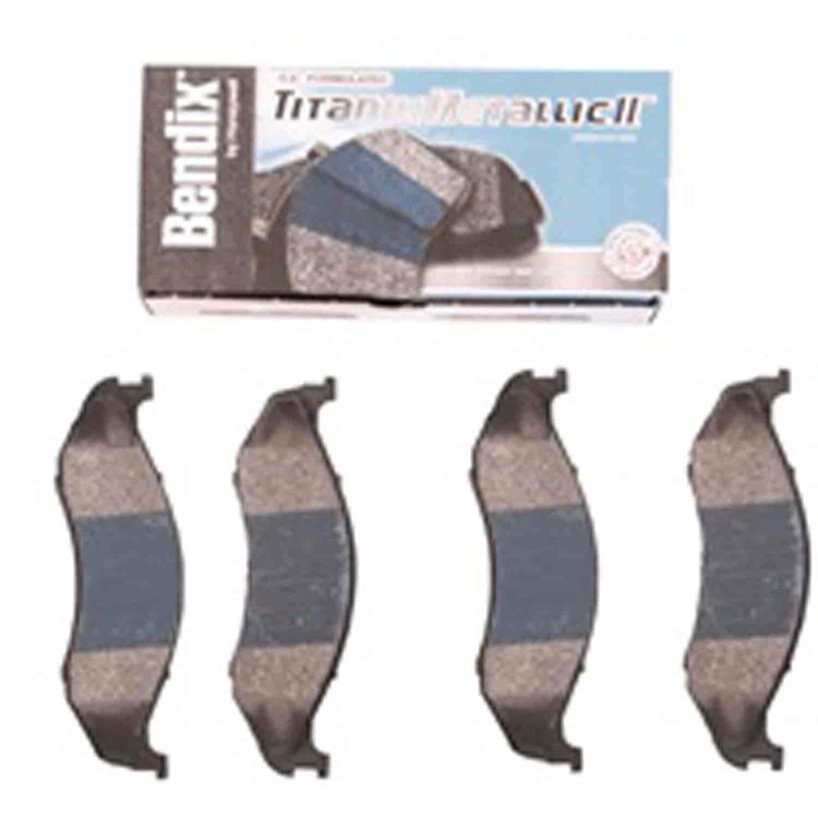 Disc Brake Pads Front Semi-Metallic Genuine Bendix 90-06 Jeep Wrangler 90-01 Jeep Cherokee XJ 4WD 93-98 Jeep Grand Cherokee ZJ