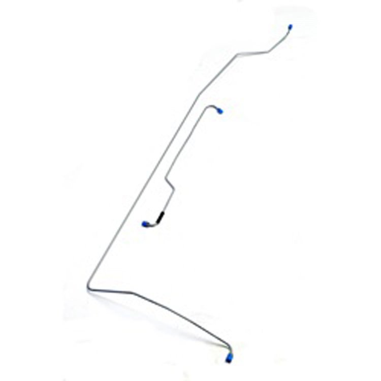 This frame brake line set from Omix-ADA fits 45-47 Willys CJ-2As.