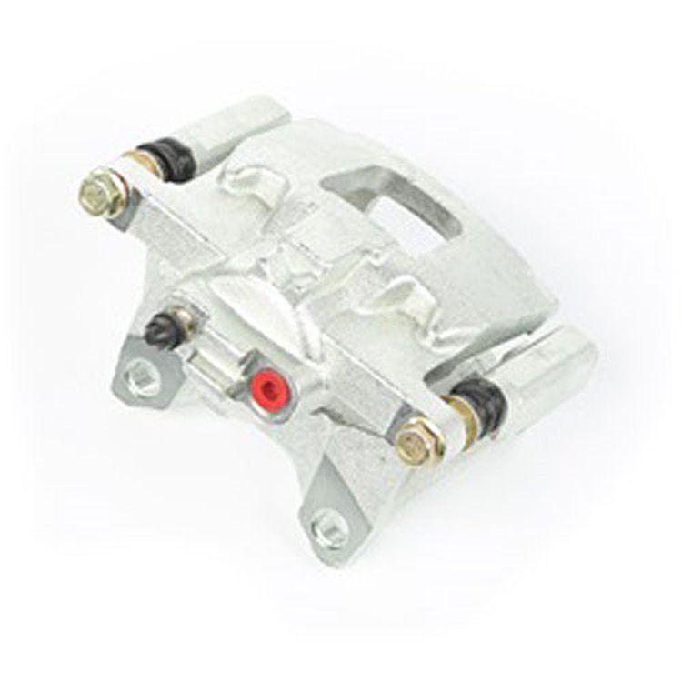This rear disc brake caliper from Omix-ADA fits the right side on 07-13 Jeep Wranglers and the left side on 08-12 Libertys.