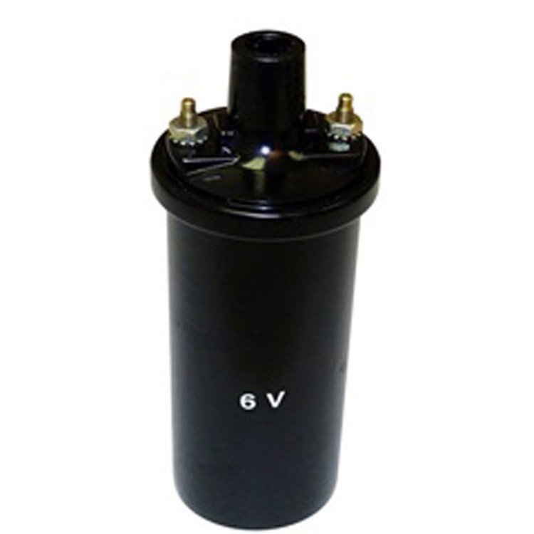 Ignition Coil 6 Volt 41-45 MB 41-45 GPW 45-49 CJ2A 48-53 CJ3A 53-58 CJ3B 55-58 CJ5 55-58 CJ6 46-58 T