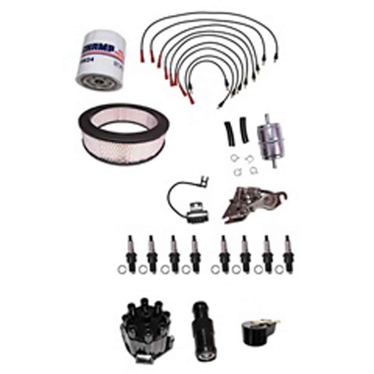 Ignition Tune Up Kit With Points 1972-1974 CJ5 5.0L 1972-1974 CJ6 5.0L 1972-1974 Cherokee / Grand Wagoneer SJ 5.9L and 6.6L