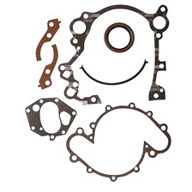 This timing cover gasket kit from Omix-ADA fits the 5.0L 5.9L and 6.6L V8 engines in 72-91 Jeep CJ and SJ models.