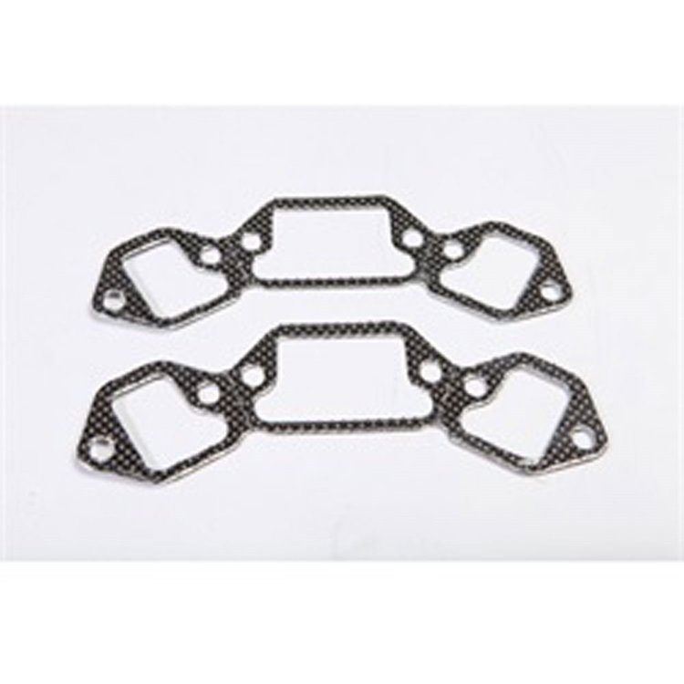 pair of replacement exhaust manifold gaskets from Omix-ADA fit 72-91 Jeep CJ and SJ models with