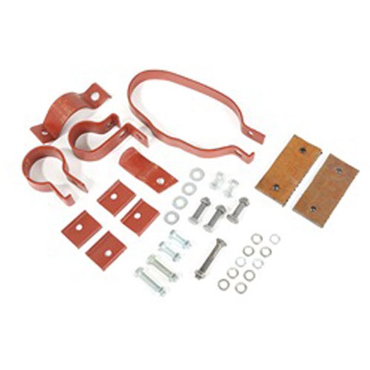 This exhaust mounting kit from Omix-ADA fits 41-45 Willys MBs and Ford GPWs.