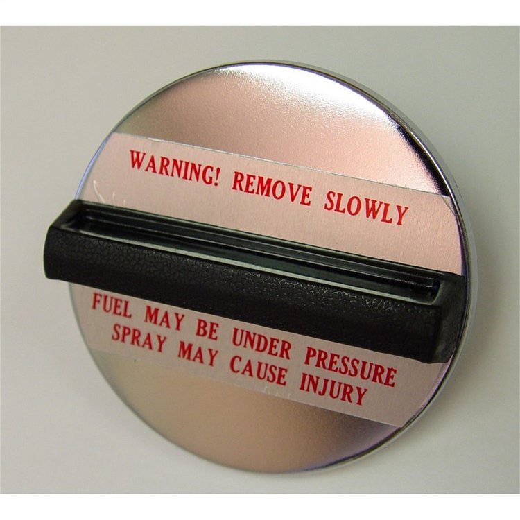 Replacement-style non-vented non-locking gas cap from Omix-ADA, Fits 76-86 Jeep CJ models and 87-90 Jeep Wrangler YJ