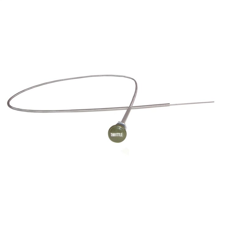 Throttle Cable With Olive Drab Knob 41-45 MB 41-45 GPW 45-49 CJ2A 48-53 CJ3A 50-52 M38 52-71 M38A1 5
