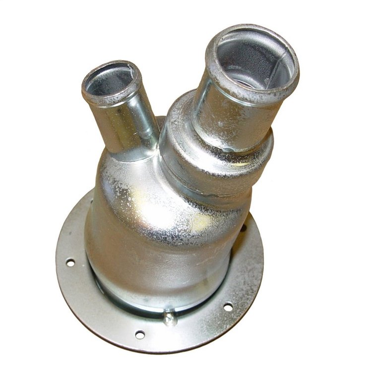 This OE-style replacement fuel filler neck from Omix-ADA accepts a 1 1/8 inch fuel filler hose. Fits