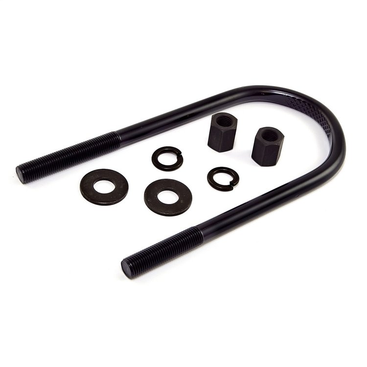 Replacement Grade 8 large U-bolt with long nuts, Fits front axle on 54-62 Willys pickups wit