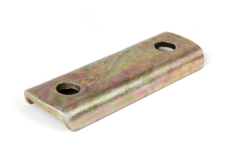 Replacement leaf spring shackle plate from Omix-ADA, Fits72-75 Jeep CJ7.