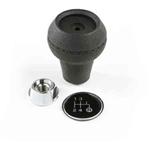 This shift knob kit from Omix-ADA fits 80-83 CJ5s 80-86 CJ7s 81-86 CJ8 Scramblers with T4 T176 & T177 transmissions