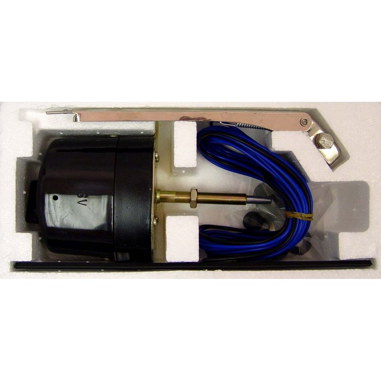 Replacement 6-volt windshield wiper motor kit from Omix-ADA, Fits 41-58 Willys models