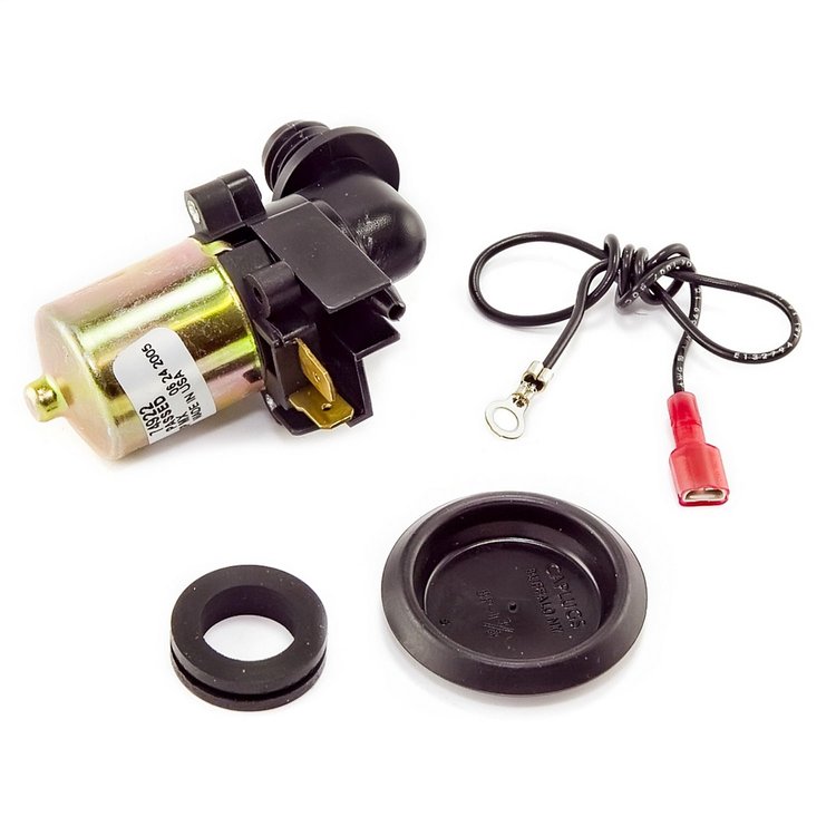 Replacement front windshield washer pump from Omix-ADA, Fits 87-89 Wrangler