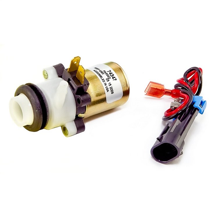 This windshield washer pump from Omix-ADA replaces the front or rear pump in 97-01 Jeep Cherokees an