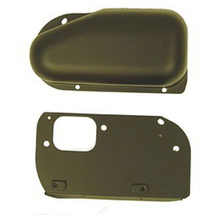 This black windshield wiper motor cover from Omix-ADA fits 76-83 Jeep CJ5 76-86 CJ7 and 81-86 CJ8.