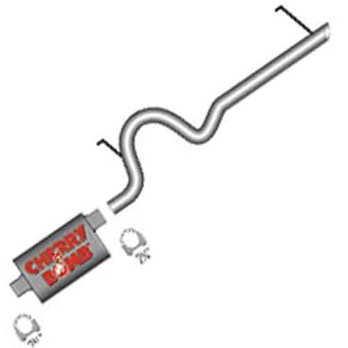 This Vortex exhaust kit fits 97-99 Jeep Wrangler TJ with 2.5 liter and 4.0 liter engines.