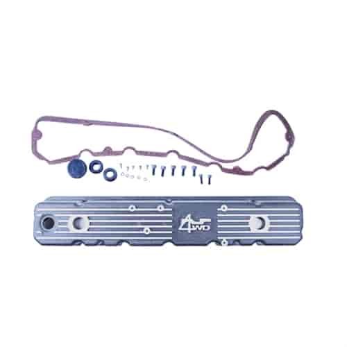 This aluminum valve cover from Omix-ADA fits 81-83 Jeep CJ5 81-86 CJ7 81-86 CJ8 1987 Wrangler YJ and 81-87 SJ Grand Wagoneers.