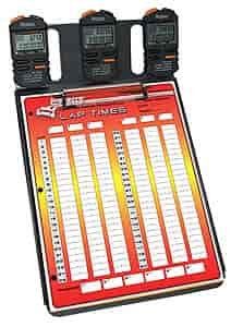 Clipboard & Stopwatches - 3 Car Includes 3 Robic SC554W Stopwatches