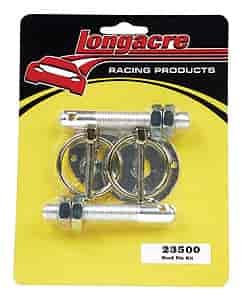 Aluminum Hood Pin Kit 3/8" - 24