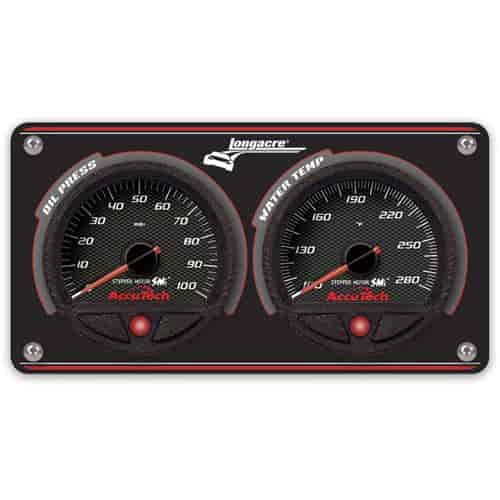 Two Gauge Panel Oil Pressure Gauge: 0-100 PSI