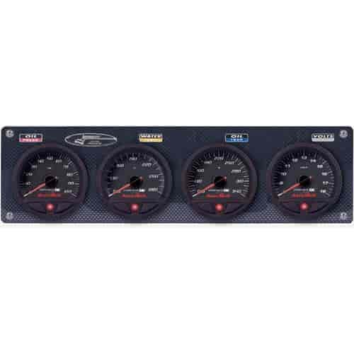 Four Gauge Panel Oil Pressure Gauge: 0-100 PSI