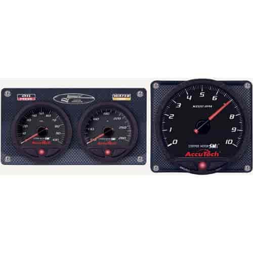 2 Gauge Panel w/ Tach Oil Pressure Gauge: 0-100 PSI