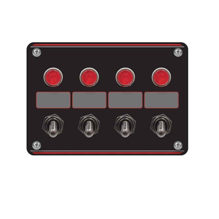 52-44865 4 Accessory Switch Panel With 4 Pilot Lights
