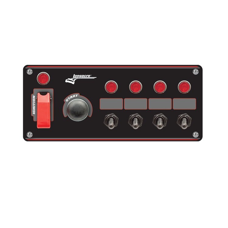 44869 Flip-Up Start/Ignition Panel w/4-Accessory Switches & Pilot Lights