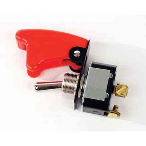 Ignition Switch W/ Flip Up Cover Aircraft Safety Switch Cover & 2 Terminals Included