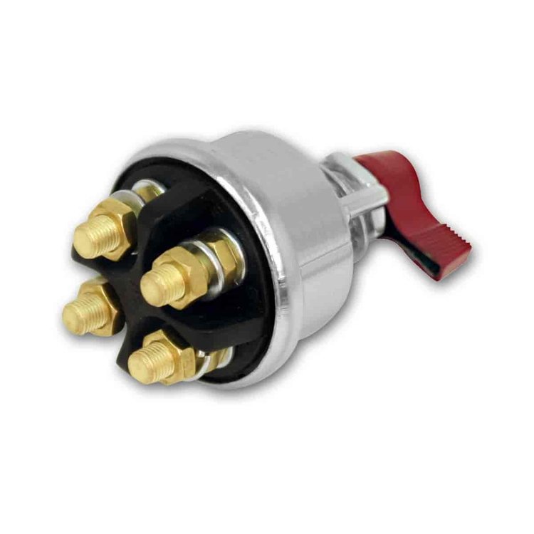 HD Battery Disconnect Switch - 4 Terminal 175 amp Continuous Rating