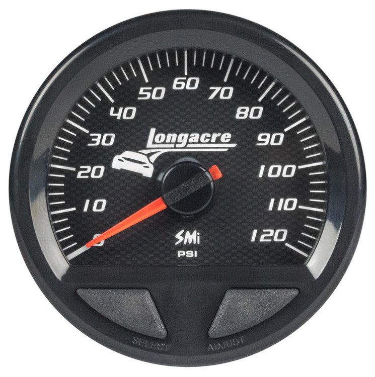 SMi Elite Waterproof Oil Pressure Gauge [0-120 PSI]  2-5/8 in. Diameter