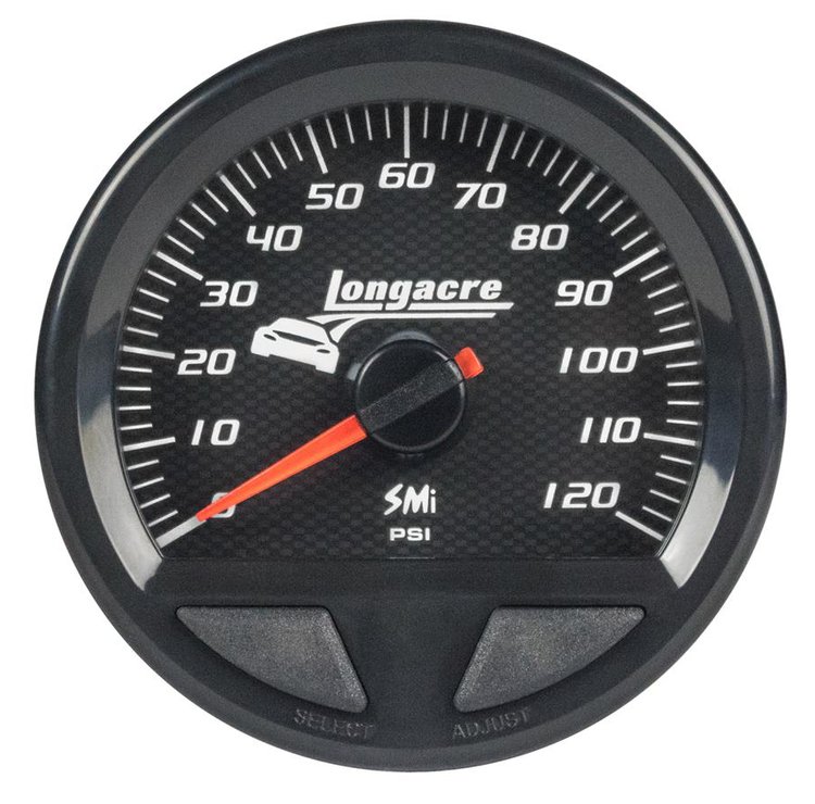 SMi Elite Waterproof Fuel Pressure Gauge [0-120 PSI]  2-5/8 in. Diameter