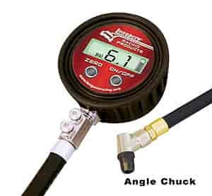 Digital Tire Pressure Gauge 0-25 psi Angled Chuck
