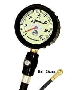 Deluxe 2-1/2" Tire Pressure Gauge 0-60 PSI