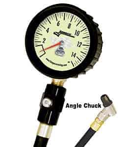 Deluxe 2-1/2" Tire Pressure Gauge 0-15 PSI