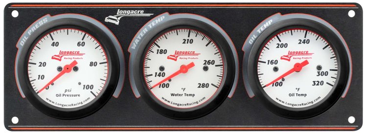 52-46913 Sportsman Elite 3 Gauge Panel Oil Press., Water Temp., Oil Temp.
