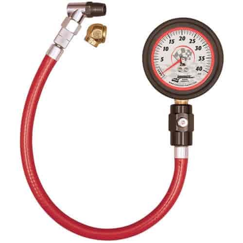 Deluxe 2.5" Tire Pressure Gauge 0-40 psi