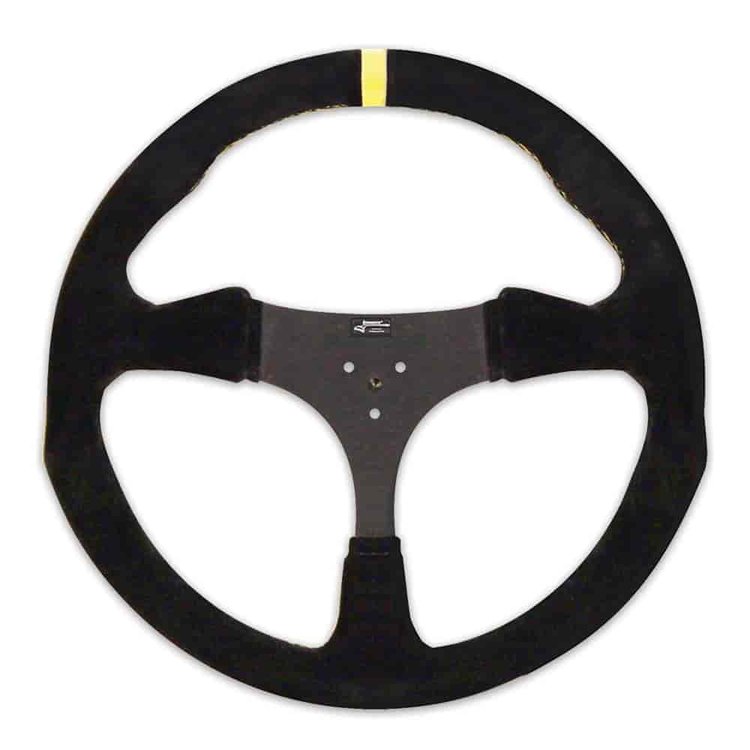 11.5in. Suede Flat Karting Steering Wheel