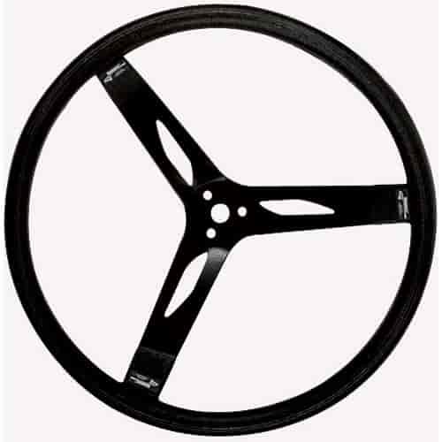 17 Black Steel Steering Wheel Smooth